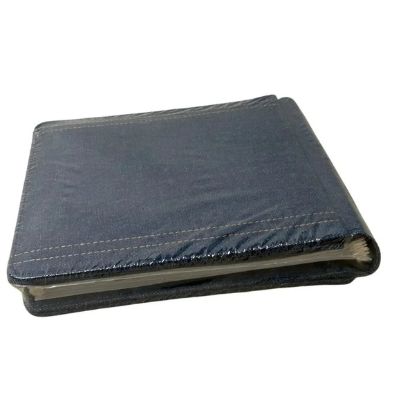 NIP Creative Memories Denim Cloth Scrapbook Album 7" square 12 Acid-Free Pages - Picture 2 of 8